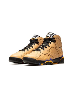 Air Jordan 7 Retro SE "Afrobeats" DZ4729-200 - Beige and Purple High-Top Sneakers, Inspired by African Beats, Stylish and Comfortable