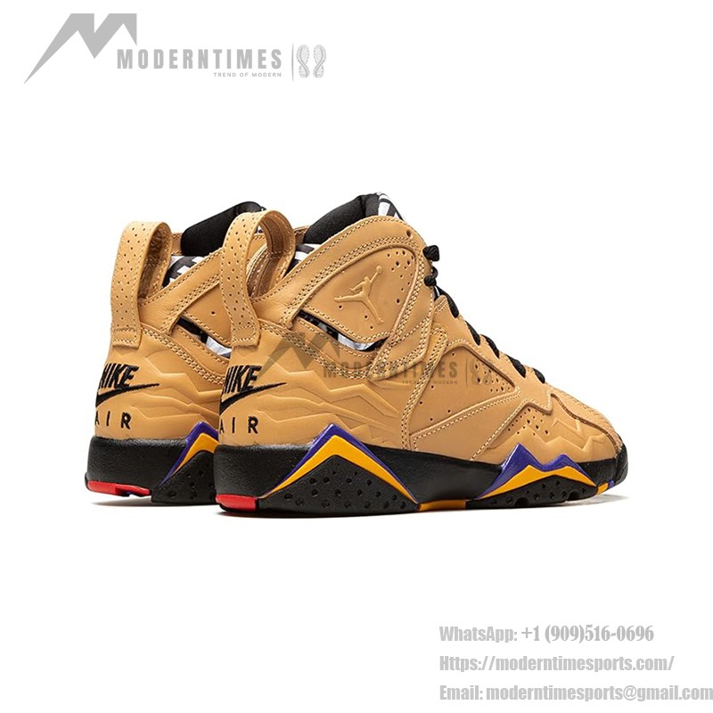 Air Jordan 7 Retro SE "Afrobeats" DZ4729-200 Beige and Purple High-Top Sneakers