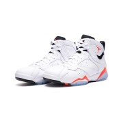 Air Jordan 7 Retro "White Infrared" CU9307-160 - White and Red High-Top Basketball Sneakers, Classic Retro Style