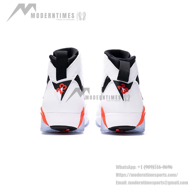 Air Jordan 7 Retro "White Infrared" CU9307-160 white and red high-top basketball sneakers