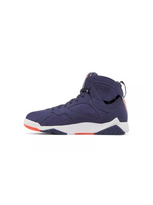 Air Jordan 7 Retro "Quai 54" DV0577-500 - Purple High-Top Basketball Sneakers, Paris Street-Style, Durable and Comfortable