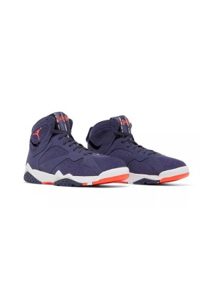 Air Jordan 7 Retro "Quai 54" DV0577-500 - Purple High-Top Basketball Sneakers, Paris Street-Style, Durable and Comfortable