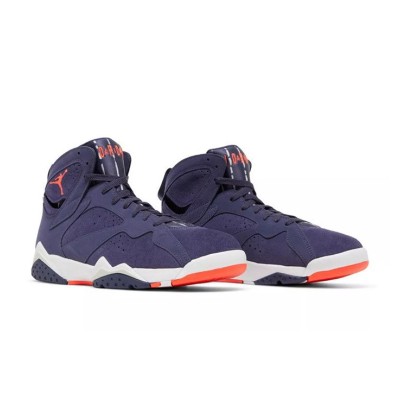 Air Jordan 7 Retro "Quai 54" DV0577-500 - Purple High-Top Basketball Sneakers, Paris Street-Style, Durable and Comfortable