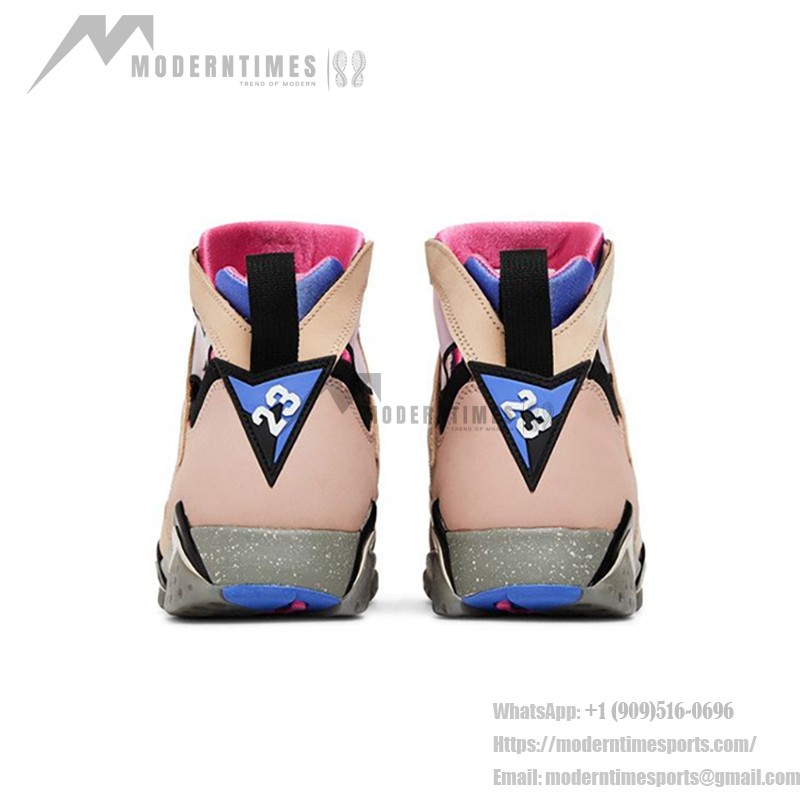 Air Jordan 7 SE "Sapphire" DJ2636-204 Pink and Sapphire High-Top Sneakers