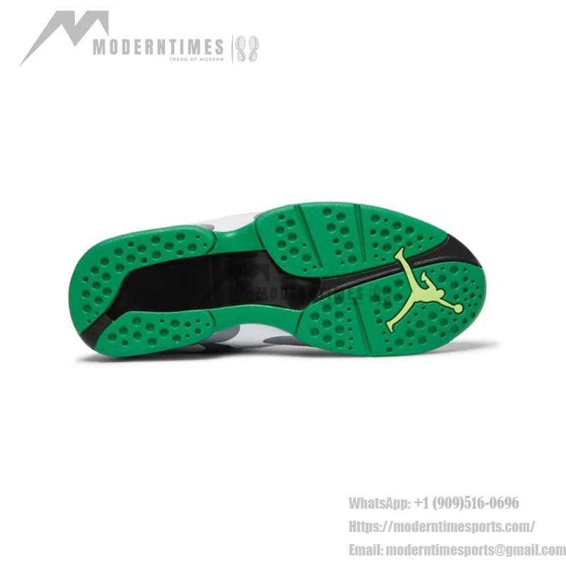 Air Jordan 8 PE "Pure Platinum" 1300-135 white and green high-top basketball sneakers