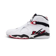 Air Jordan 8 Retro "Alternate" 305381-104 - White and Red High-Top Basketball Sneakers, Classic Retro Design