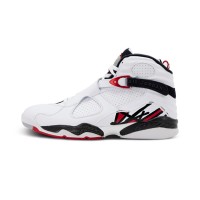 Air Jordan 8 Retro "Alternate" 305381-104 - White and Red High-Top Basketball Sneakers, Classic Retro Design