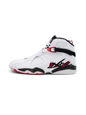 Air Jordan 8 Retro "Alternate" 305381-104 - Weiße und rote High-Top Basketball-Sneaker, Klassisches Retro-Design