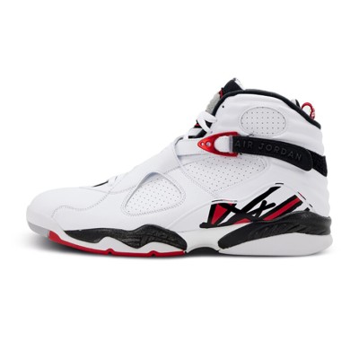 Air Jordan 8 Retro "Alternate" 305381-104 - White and Red High-Top Basketball Sneakers, Classic Retro Design