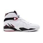 Air Jordan 8 Retro "Alternate" ホワイトとレッドのハイカットスニーカー