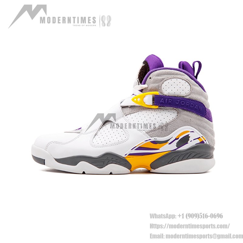 Air Jordan 8 Retro Kobe Bryant PE ホワイト パープル ゴールドスニーカー