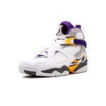 Air Jordan 8 Retro Kobe Bryant PE White Purple Gold Sneakers