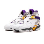 Air Jordan 8 Retro Kobe Bryant PE ホワイト パープル ゴールドスニーカー