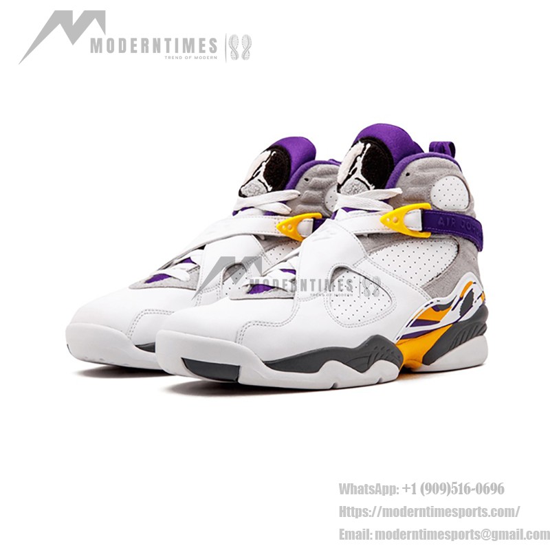 Air Jordan 8 Retro Kobe Bryant PE ホワイト パープル ゴールドスニーカー