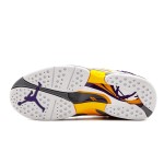 Air Jordan 8 Retro Kobe Bryant PE White Purple Gold Sneakers