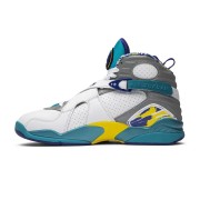 Air Jordan 8 Retro "White Aqua" CL1236-100 - Weiße, Graue und Aqua High-Top Sneakers