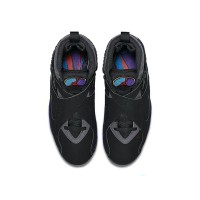 Air Jordan 8 Retro "Aqua" 305381-025 - Classic Black and Aqua High-Top Basketball Sneakers