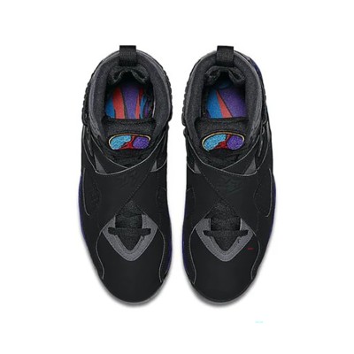 Air Jordan 8 Retro "Aqua" 305381-025 - Classic Black and Aqua High-Top Basketball Sneakers