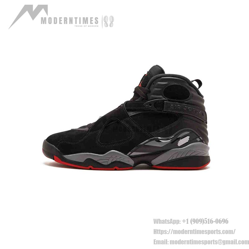 Air Jordan 8 Retro 'Bred' - Black and Red Premium Sneakers