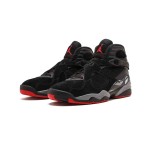 Air Jordan 8 Retro 'Bred' - Black and Red Premium Sneakers