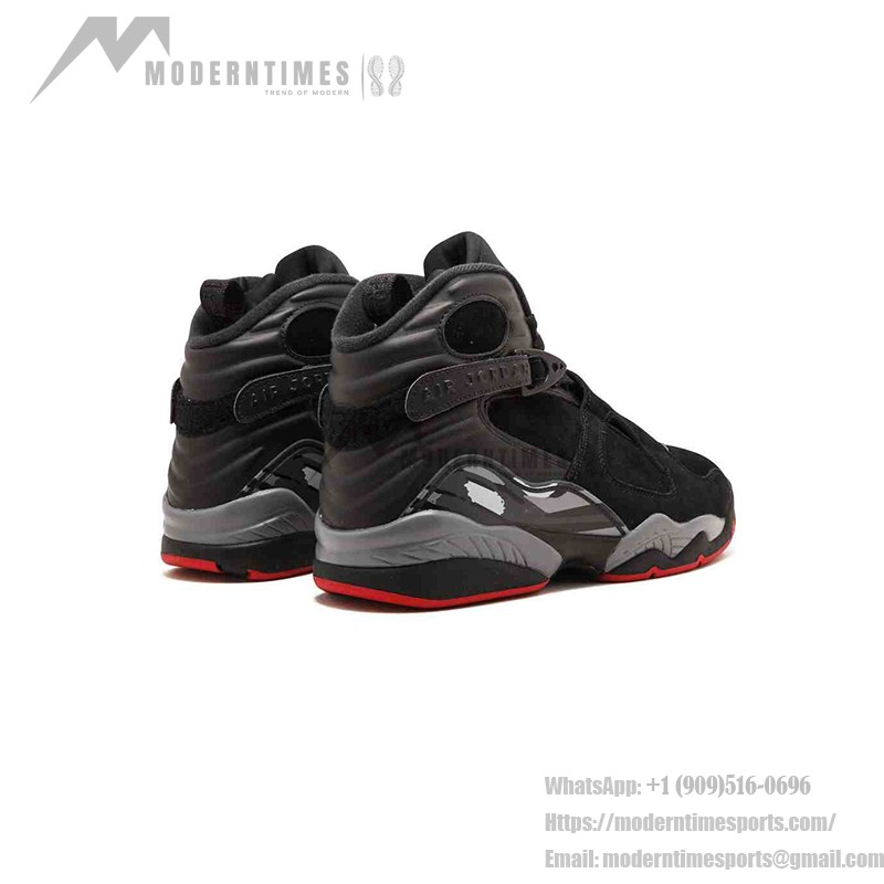 Air Jordan 8 Retro 'Bred' - Black and Red Premium Sneakers