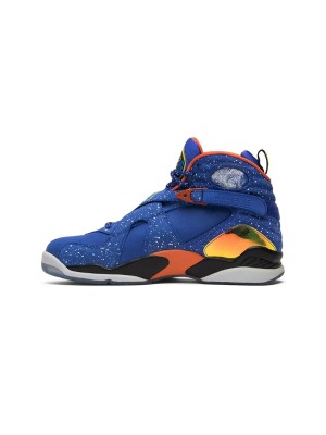 Air Jordan 8 Retro DB 'Doernbecher' 729893-480 - Unique Blue Colorway, A Fusion of Design and Purpose