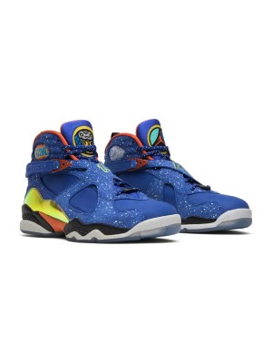 Air Jordan 8 Retro DB 'Doernbecher' 729893-480 - Unique Blue Colorway, A Fusion of Design and Purpose