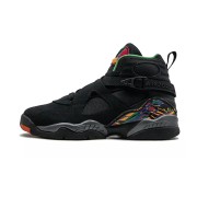 Air Jordan 8 Retro "Tinker" 305368-004 - Schwarze und mehrfarbige High-Top Basketball-Sneaker, Klassisches Retro-Design