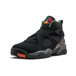 Air Jordan 8 Retro Tinker black and multicolor high-top basketball sneakers