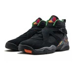 Air Jordan 8 Retro Tinker black and multicolor high-top basketball sneakers