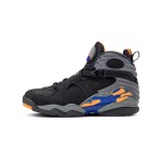 Air Jordan 8 Retro 'Phoenix Suns' - Black, Purple, and Orange Basketball Sneakers