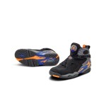 Air Jordan 8 Retro 'Phoenix Suns' - Black, Purple, and Orange Basketball Sneakers