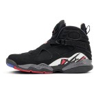 Air Jordan 8 Retro "Playoff" Black and Red High-Top Sneakers