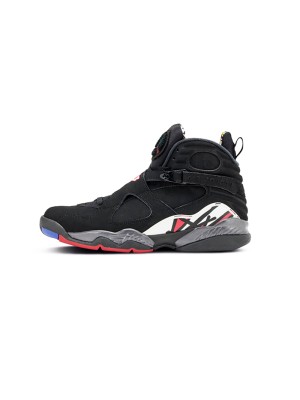 Air Jordan 8 Retro "Playoff" 305381-061 - Black and Red High-Top Basketball Sneakers, Classic Retro Design