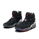 Air Jordan 8 Retro "Playoff" Black and Red High-Top Sneakers