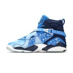 Air Jordan 8 Retro 'Snow Blizzard' - Blaue Sneaker mit Schneeflocken-Design