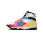 Air Jordan 8 Retro 'White/Black Multicolor' - Bold and Stylish Sneakers