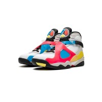 Air Jordan 8 Retro 'White/Black Multicolor' BQ7666-100 - Bold Multicolor Design for Style and Performance