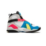 Air Jordan 8 Retro 'White/Black Multicolor' - Bold and Stylish Sneakers