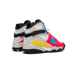 Air Jordan 8 Retro 'White/Black Multicolor' - Bold and Stylish Sneakers