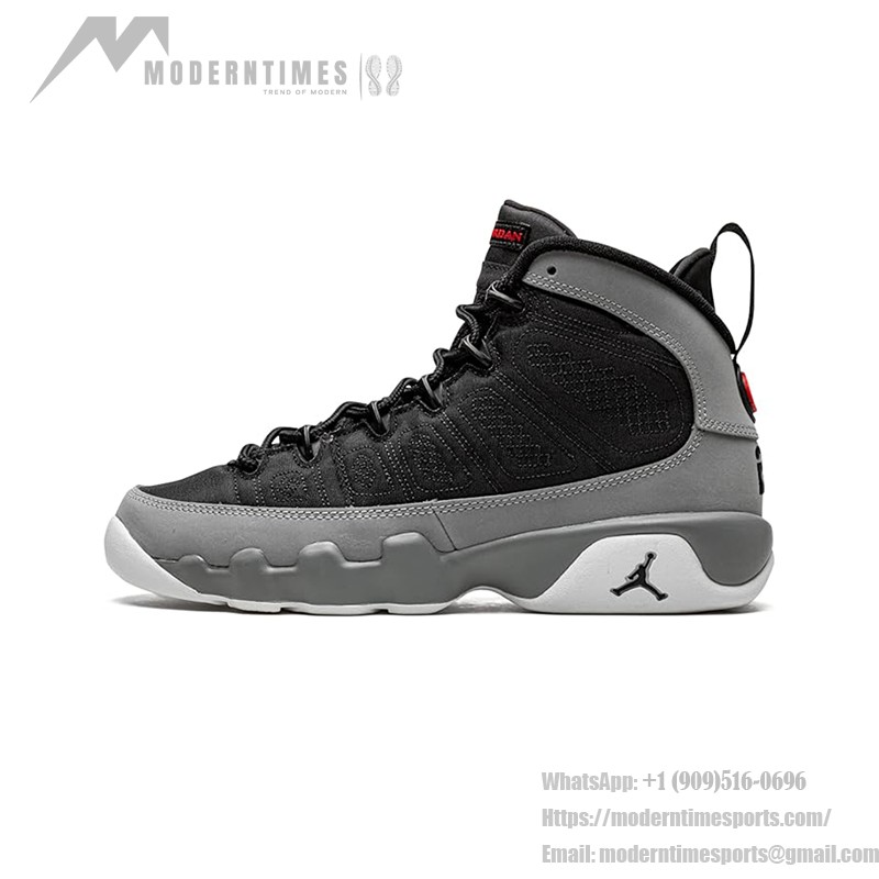 Air Jordan 9 GS 'Particle Grey' - Schwarze und Graue Klassische Sneaker