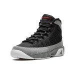 Air Jordan 9 GS 'Particle Grey' - Black and Grey Classic Sneakers