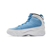 Air Jordan 9 Retro "For The Love Of The Game" 302370-401 - Classic White and Carolina Blue Basketball Sneakers