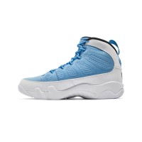 Air Jordan 9 Retro "For The Love Of The Game" 302370-401 - Classic White and Carolina Blue Basketball Sneakers