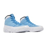 Air Jordan 9 Retro "For The Love Of The Game" 302370-401 - Classic White and Carolina Blue Basketball Sneakers