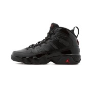 Air Jordan 9 Retro "브레드 페이턴트" 302370-014 - 블랙 페이턴트 가죽과 레드 농구화