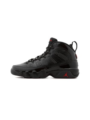 Air Jordan 9 Retro "Bred Patent" 302370-014 - Black Patent Leather and Red Basketball Sneakers