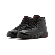 Air Jordan 9 Retro "Bred Patent" 302370-014 - Black Patent Leather and Red Basketball Sneakers