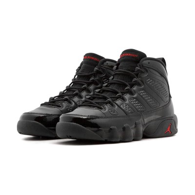 Air Jordan 9 Retro "Bred Patent" 302370-014 - Black Patent Leather and Red Basketball Sneakers