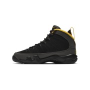 Air Jordan 9 Retro "Dark Charcoal" CT8019-070 - Classic Dark Grey, Black, and Gold Sneakers